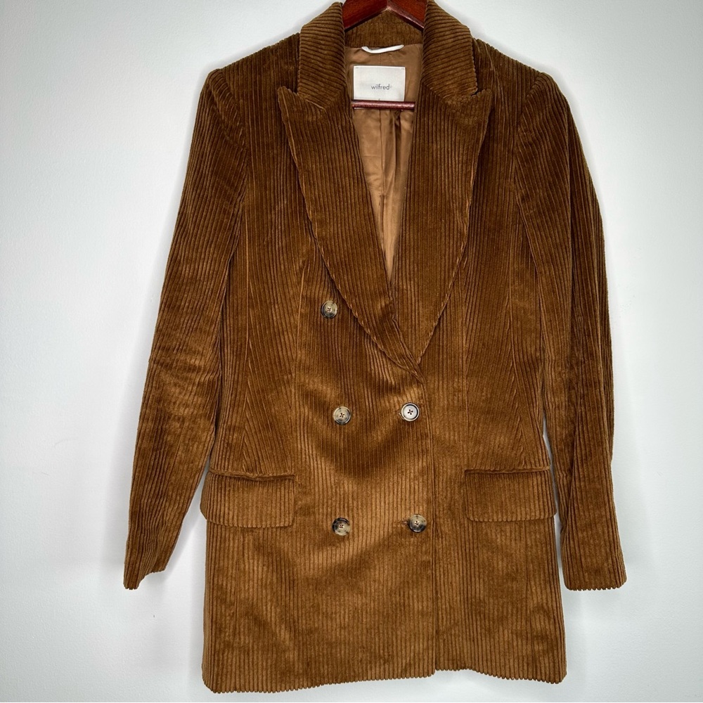 Aritzia Wilfred Corduroy Blazer Size 6